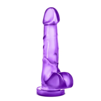 Żelowy gruby penis dildo z mocną przyssawką 19 cm