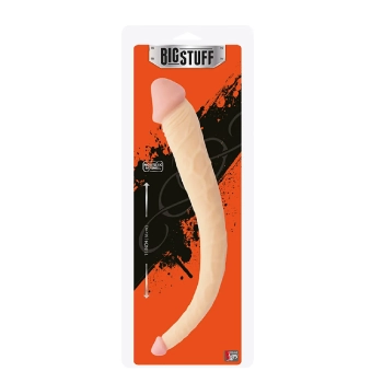 Dildo dwustronne analne waginalne podwójne 38cm