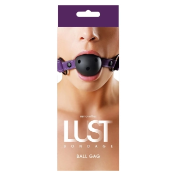 Knebel-LUST BONDAGE BALL GAG PURPLE