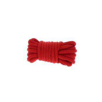 Wiązania-BONDAGE ROPE 5 METER RED