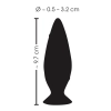 Spiczasty korek analny silikonowy sex plug 9cm