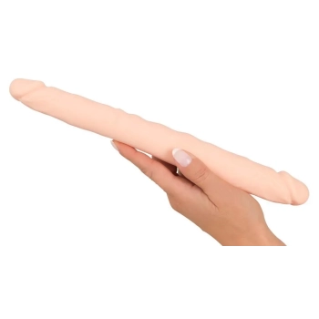 Dildo dwie końcówki realistyczne giętkie 30,5 cm