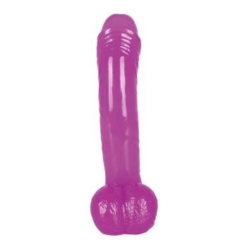 Przyjemne miękkie dildo z przyssawką penis 19cm