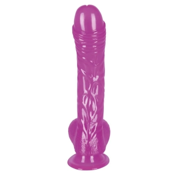 Przyjemne miękkie dildo z przyssawką penis 19cm