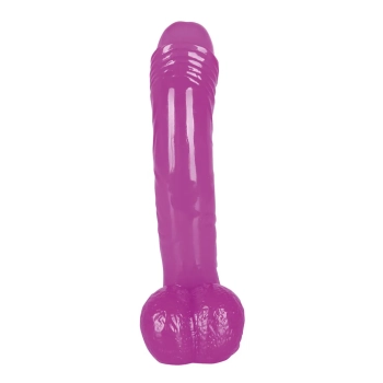 Przyjemne miękkie dildo z przyssawką penis 19cm