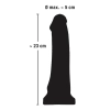 Realistyczny sterczący penis członek dildo 23cm