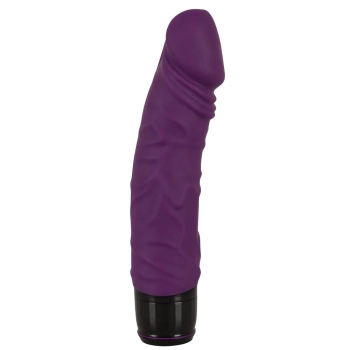 Wibrator realistyczny Vibra Lotus fioletowy 20 cm