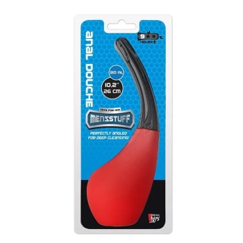 Anal/hig-Irygator-MENZSTUFF 310 ML ANAL DOUCHE RED/BLACK