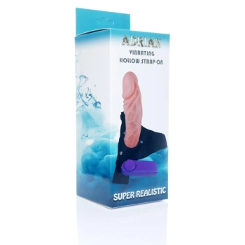 Strapon proteza penisa pusta dildo wibrator 16cm