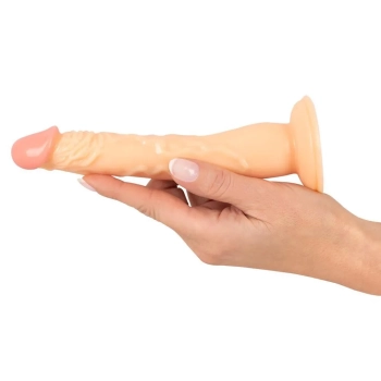 Dildo na przyssawce naturalny rozmiar wąskie 18cm