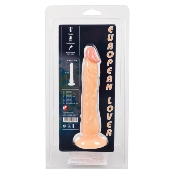 Dildo na przyssawce naturalny rozmiar wąskie 18cm