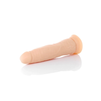 Mięciutki penis cyberskóra przyssawka dildo 19cm