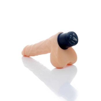 Dildo 12 wibracji pulsacji jądra cyberskóra 20 cm