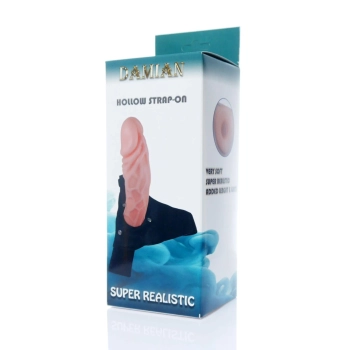 Penis na szelkach sex proteza pusta strapon 16cm