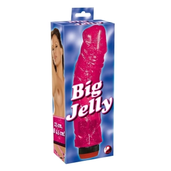 5503530000 Big Jelly Vibr.pink-Duży Żelowy Wibrator