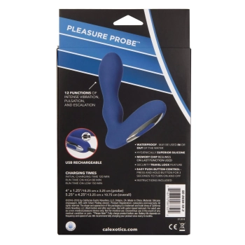 Plug/vibr-WIRELESS PLEASURE PROBE BLUE