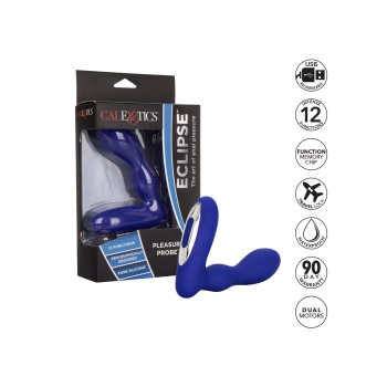 Plug/vibr-WIRELESS PLEASURE PROBE BLUE