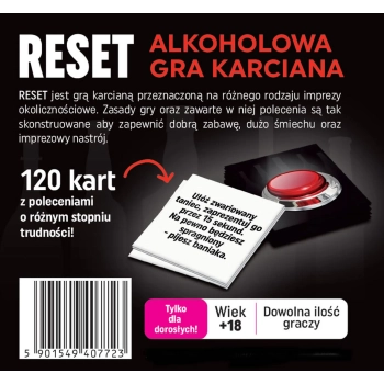 Imprezowa gra alkoholowa polecenia wyzwania reset