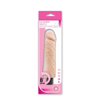 Wibrator delikatny materiał jak skóra penis 20cm