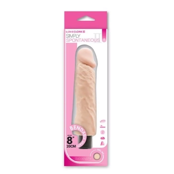 Wibrator delikatny materiał jak skóra penis 20cm