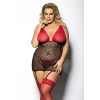 YAMMY black-red chemise XXL+ ( czarno-czerwona halka )