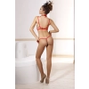 Bielizna-Doris red set (biustonosz&string) L