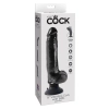 Wibrator-COCK WITH BALLS BLACK 9 INCH