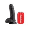 Dildo-cock 7 inch w/ balls black