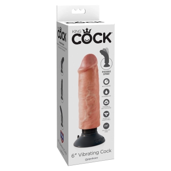 Wibrator-VIBRATING COCK FLESH 6 INCH