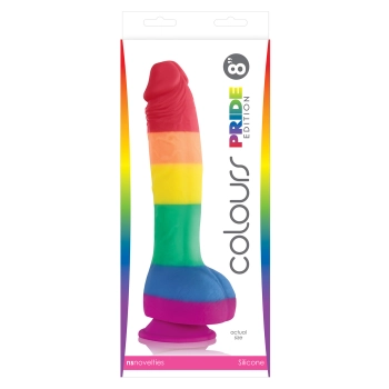 Dildo-COLOURS PRIDE EDITION 8 INCH DONG