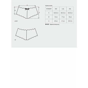 Szorty erotyczne kuszące koronkowe obsessive xxl