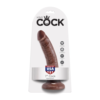 Dildo-cock 7 inch brown