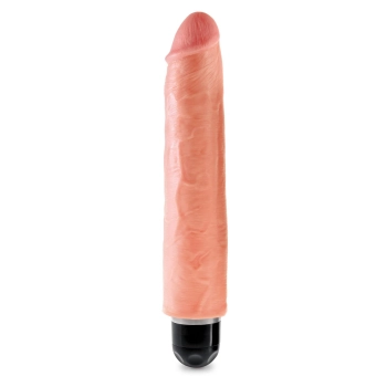 Wibrator-KING COCK 10"""" VIBR STIFFY FLESH