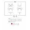 Komplet pas stringi sex biustonosz 818-seg-1 l/xl