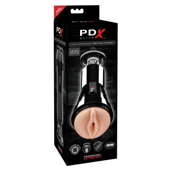 Masturbator-PDX COCK COMPRESSOR VIBR STROKER