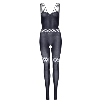 Bielizna-TWISTED STRAP BODYSTOCKING O/S BLCK