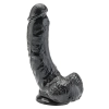 Dildo czarne realistyczny penis przyssawka 20cm