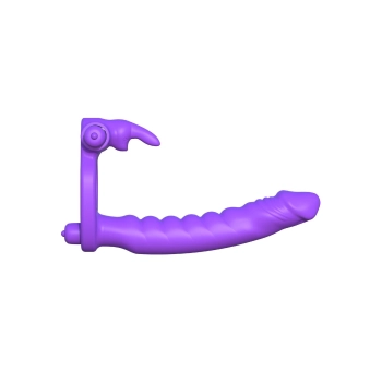 Proteza-SILICONE DOUBLE PENE RABBIT PURPLE