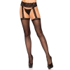 Bielizna-THIGH HIGHS W LACE GARTERBELT  OS