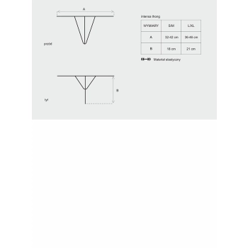 Zmysłowe sexy koronkowe stringi obsessive l/xl