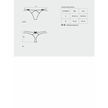 Zdobione koronkowe stringi erotyczne obsessive lxl