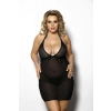 Amysa black chemise L+ (czarna halka)