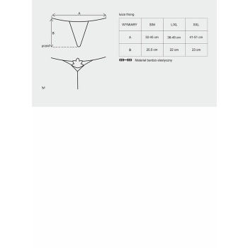 Stringi haft przejrzysta siateczka obsessive l/xl