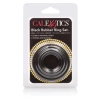 Pierścień-RUBBER RING BLACK SET 3PCS