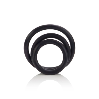 Pierścień-RUBBER RING BLACK SET 3PCS