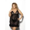 Evona black chemise L+ (czarna halka)