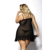 FOLI black chemise XXL+ ( czarna halka )