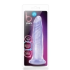 Przezroczyste miękkie dildo mocna przyssawka 17 cm