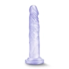 Przezroczyste miękkie dildo mocna przyssawka 17 cm