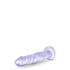 Przezroczyste miękkie dildo mocna przyssawka 17 cm